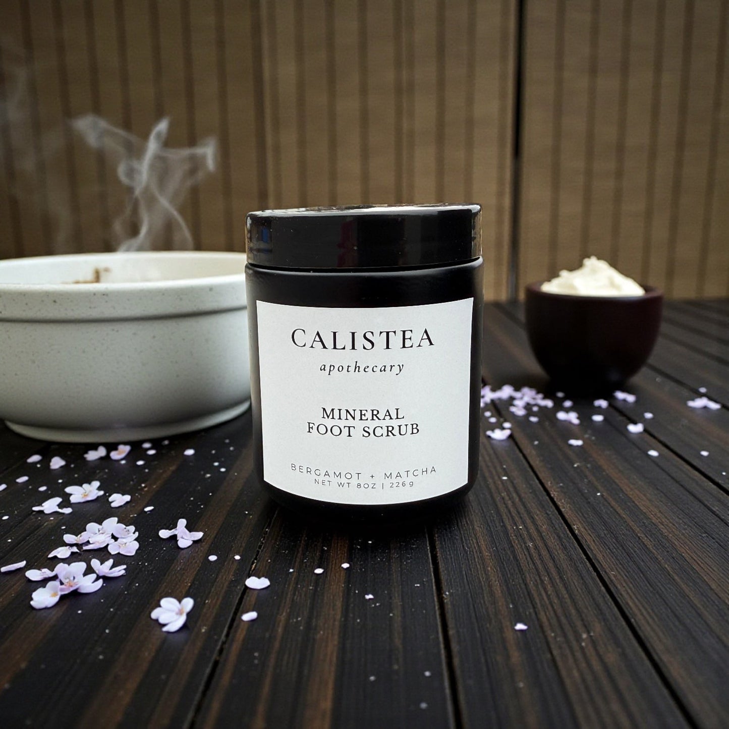 Mineral Foot Scrub - Bergamot + Matcha - Calistea